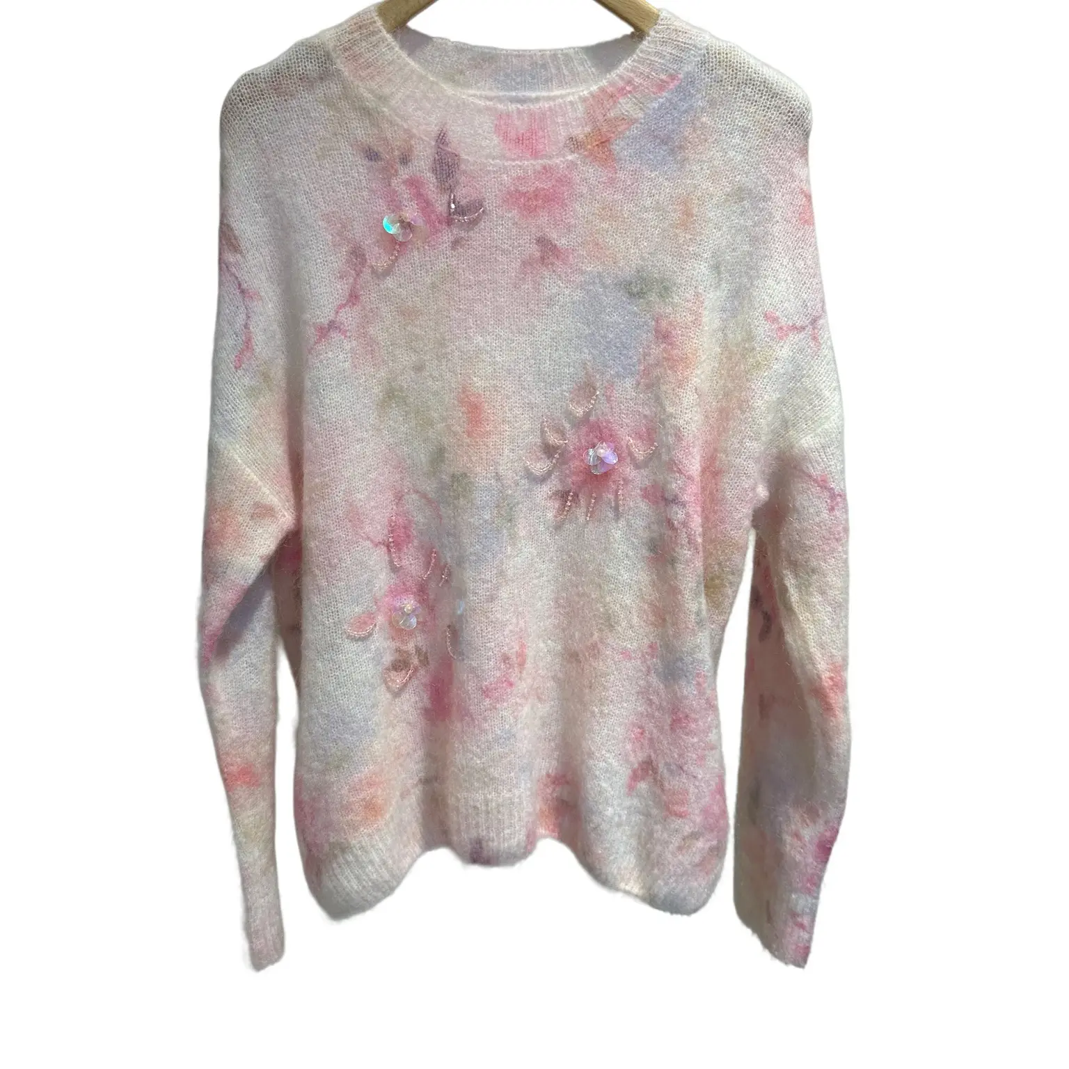 93S0987少女风宽松型通勤慵懒风毛针织衫百搭秋冬套头衫