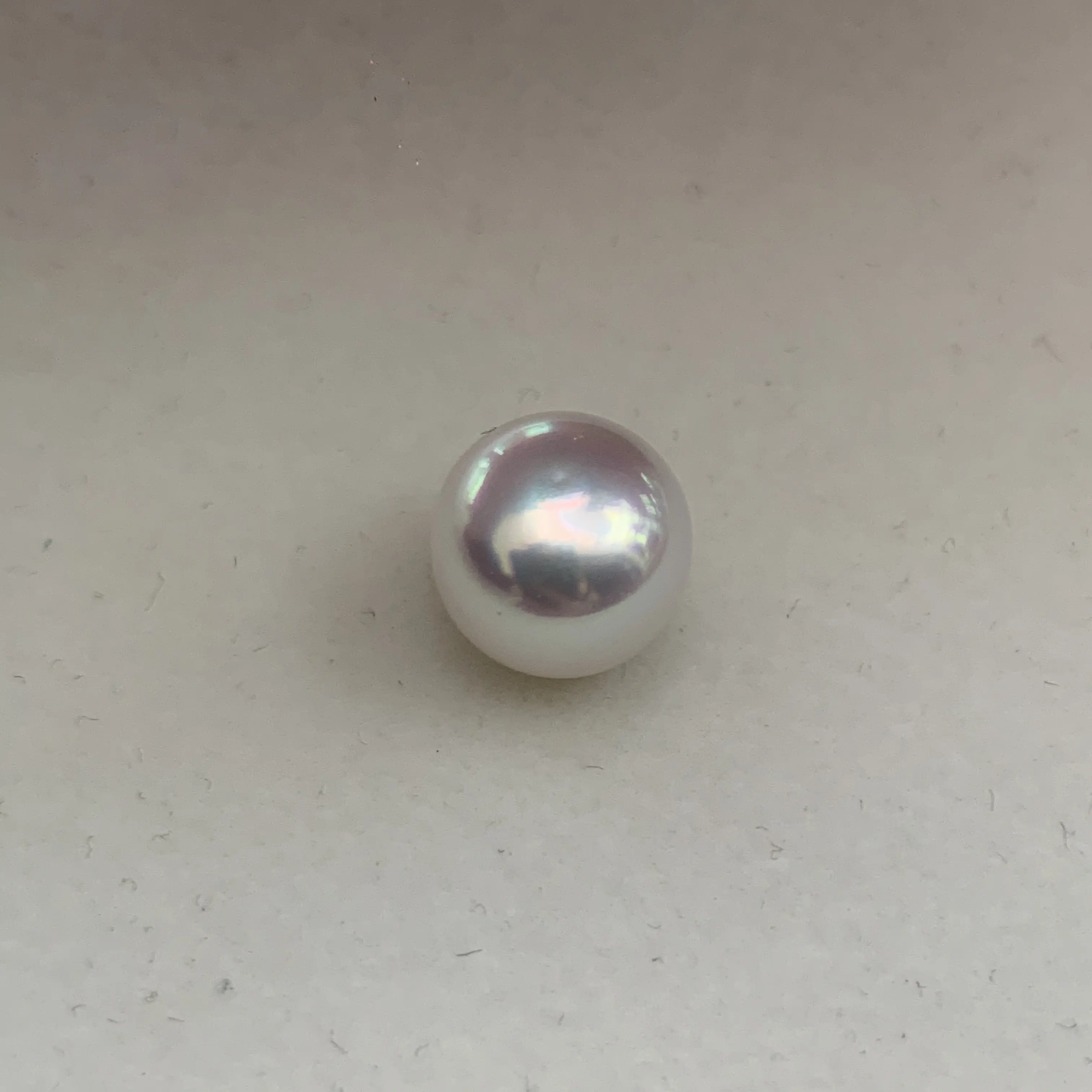 天然珍珠白色百搭精致简约经典款宝石光