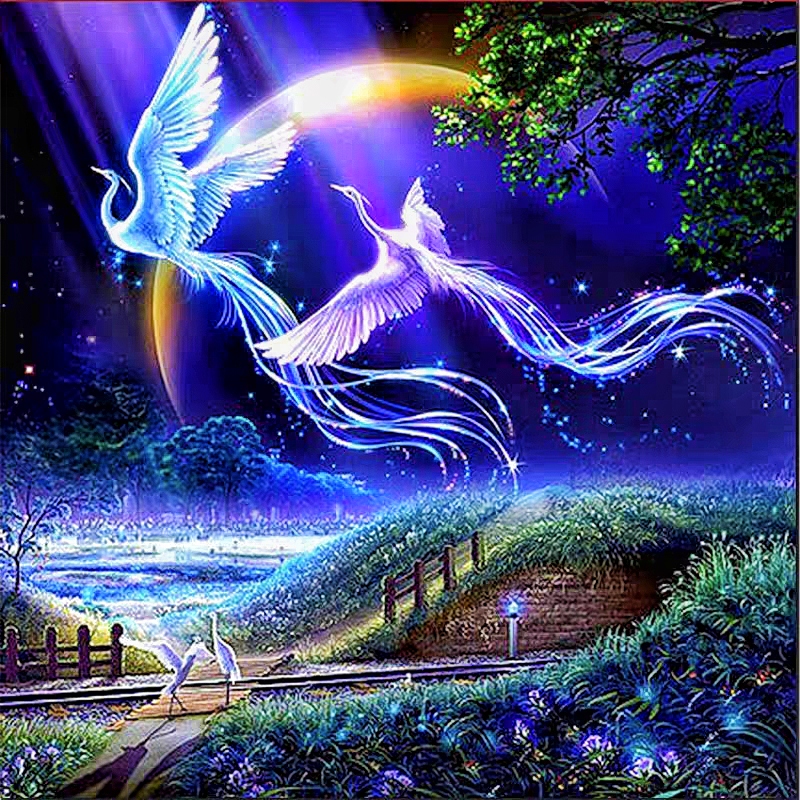 法国DMC十字绣-比翼鸟凤凰订制慎拍