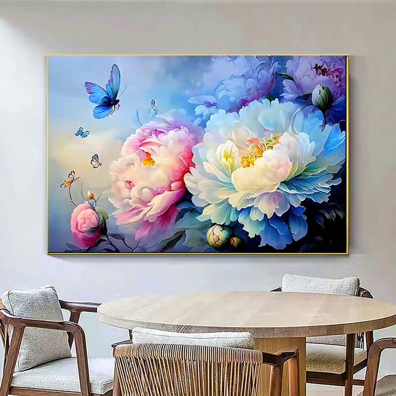 法国DMC十字绣-花开富贵牡丹图订制慎拍