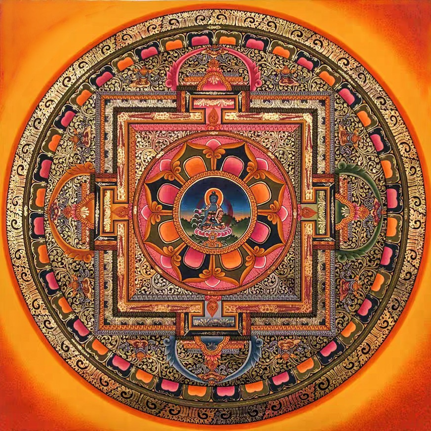 法国DMC十字绣批发-特价专属唐卡药师佛坛城十字绣新款2025爆款