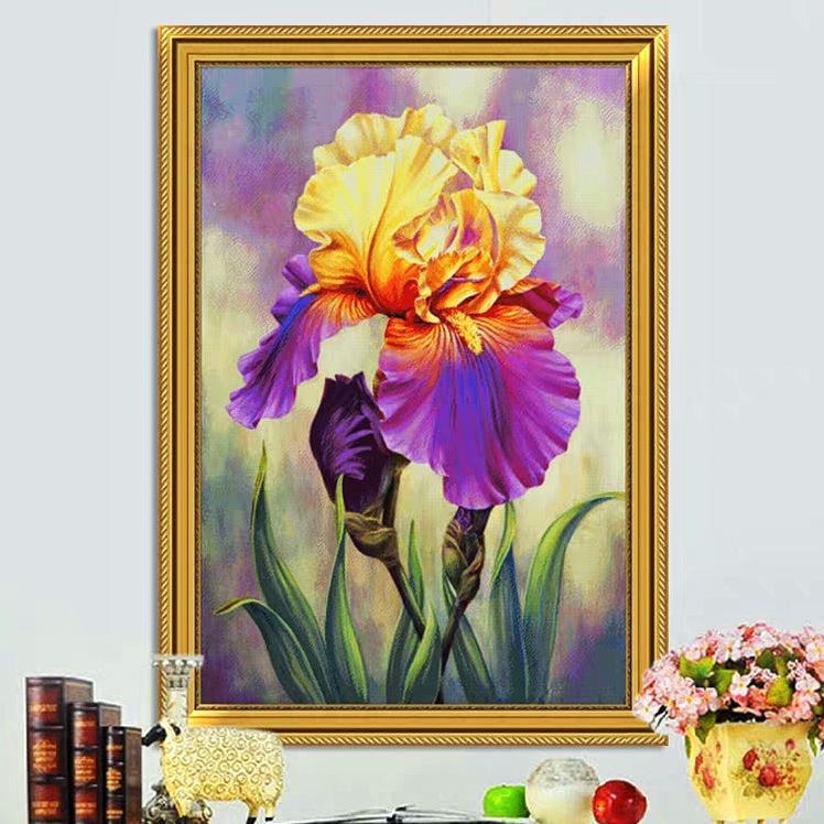 法国DMC十字绣-经典鸢尾花订制慎拍