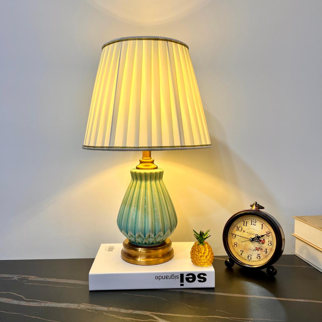 陶瓷台灯网红ins百搭家用简约现代温馨浪漫轻奢结婚卧室床头灯