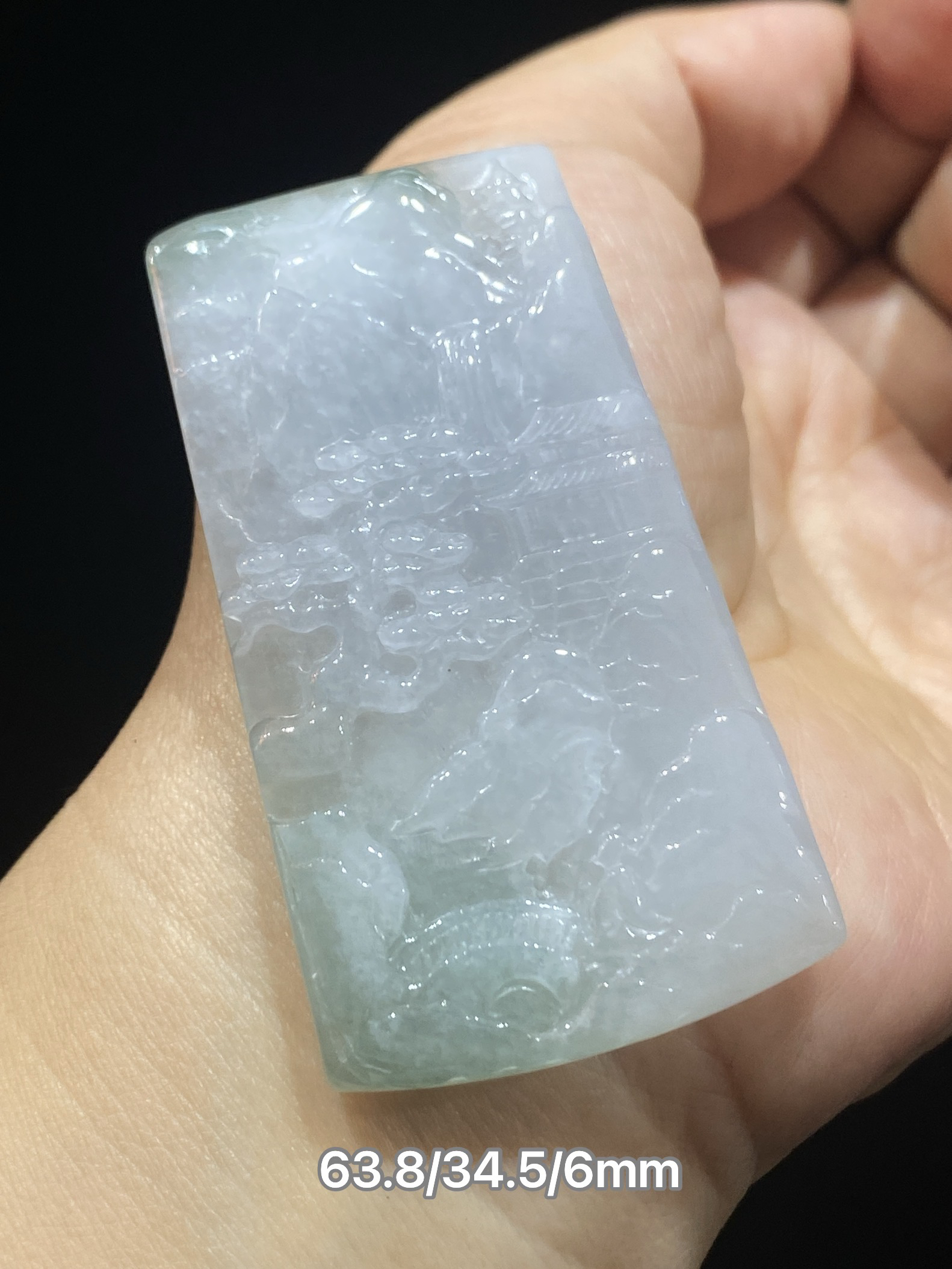 缅甸翡翠A货半山水牌子挂件吊坠精雕刻天然玉石包邮基地质检出证