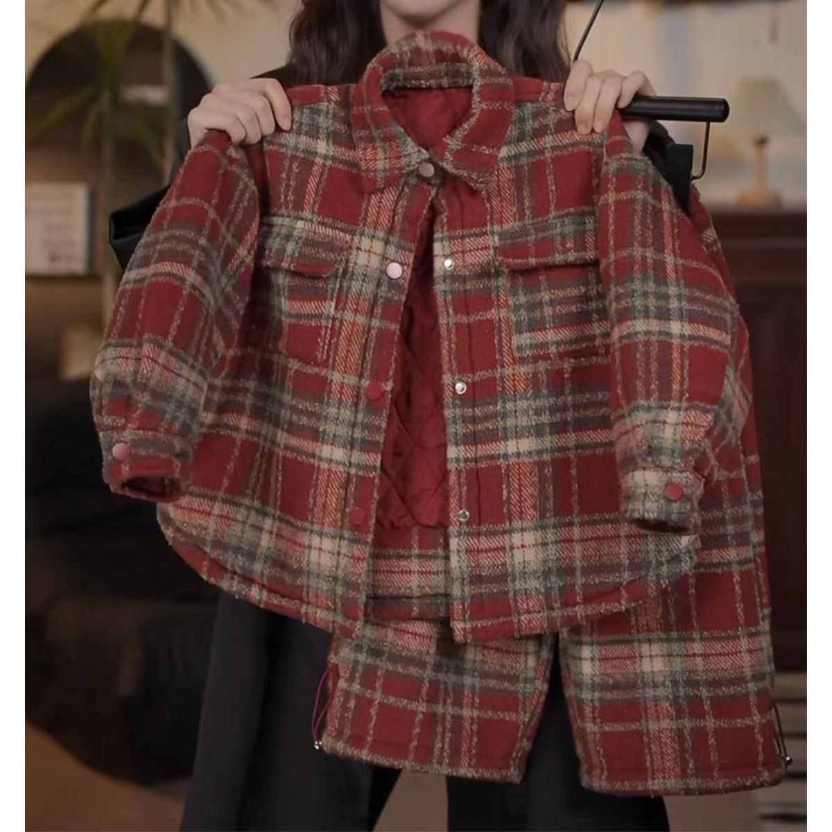 儿童韩版套装男女童潮流休闲时尚洋气冬季色宽松加棉保暖外套潮