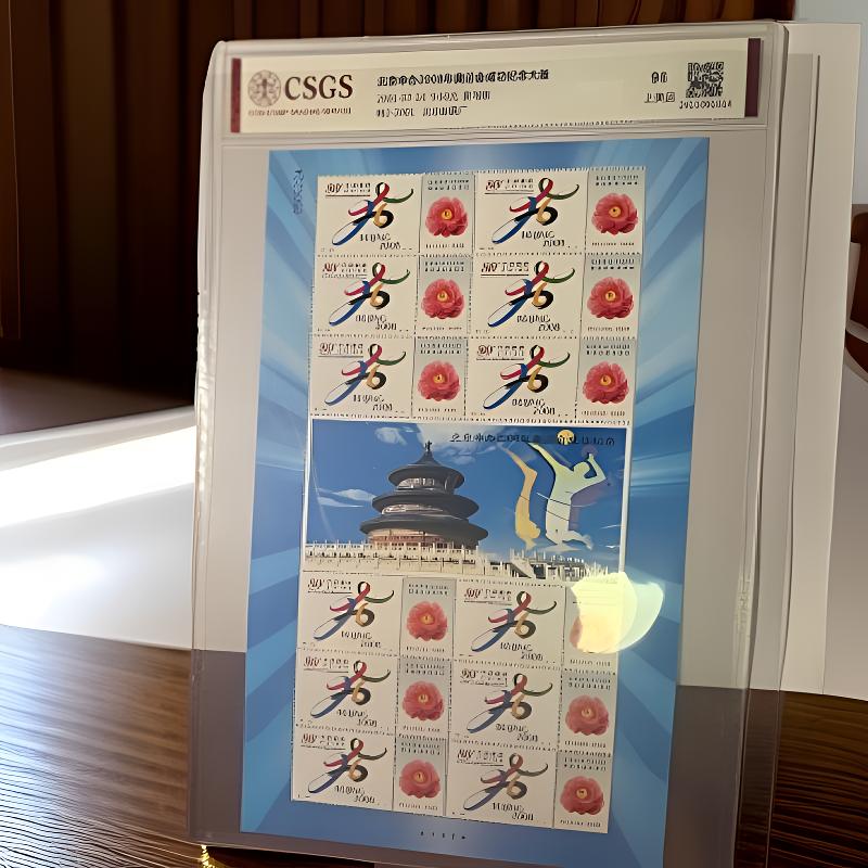 特2-2001年北京申办2008奥运会成功纪念版票国恒评级