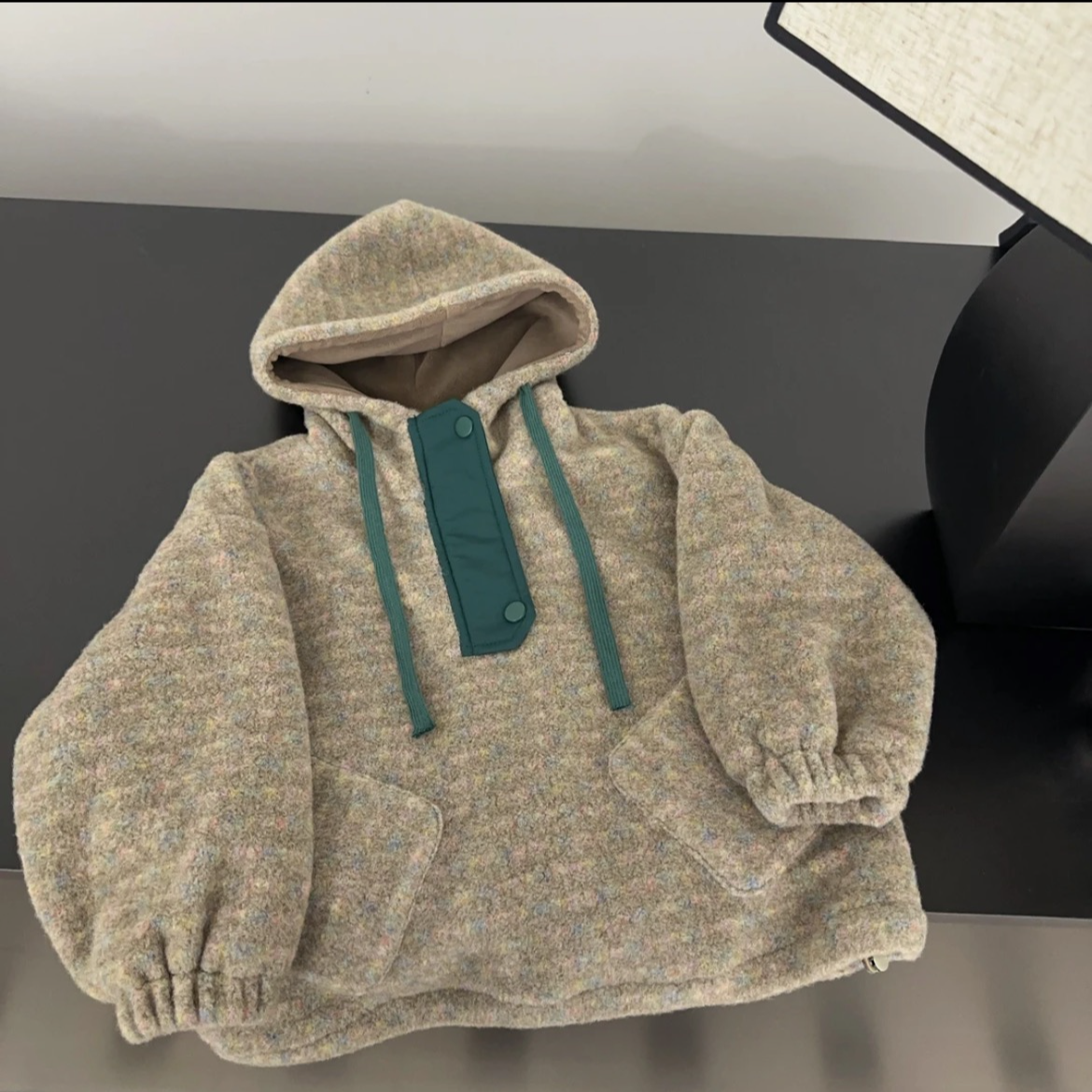 男女宝宝冬季新款卫衣儿童韩版宽松保暖加绒加厚连帽呢子卫衣潮款