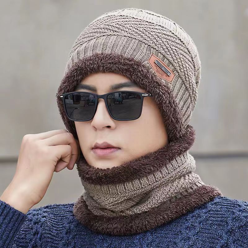 冬天韩版加厚加绒户外骑行滑雪弹性保暖帽针织男女同款护脸钓鱼帽