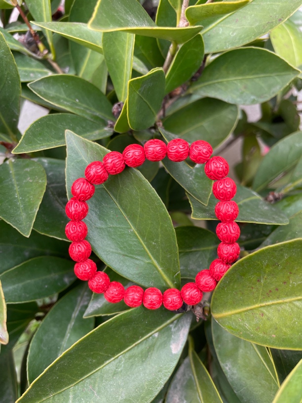 含辰砂工艺品13#高含量朱砂红砂设计款新品祥云手串