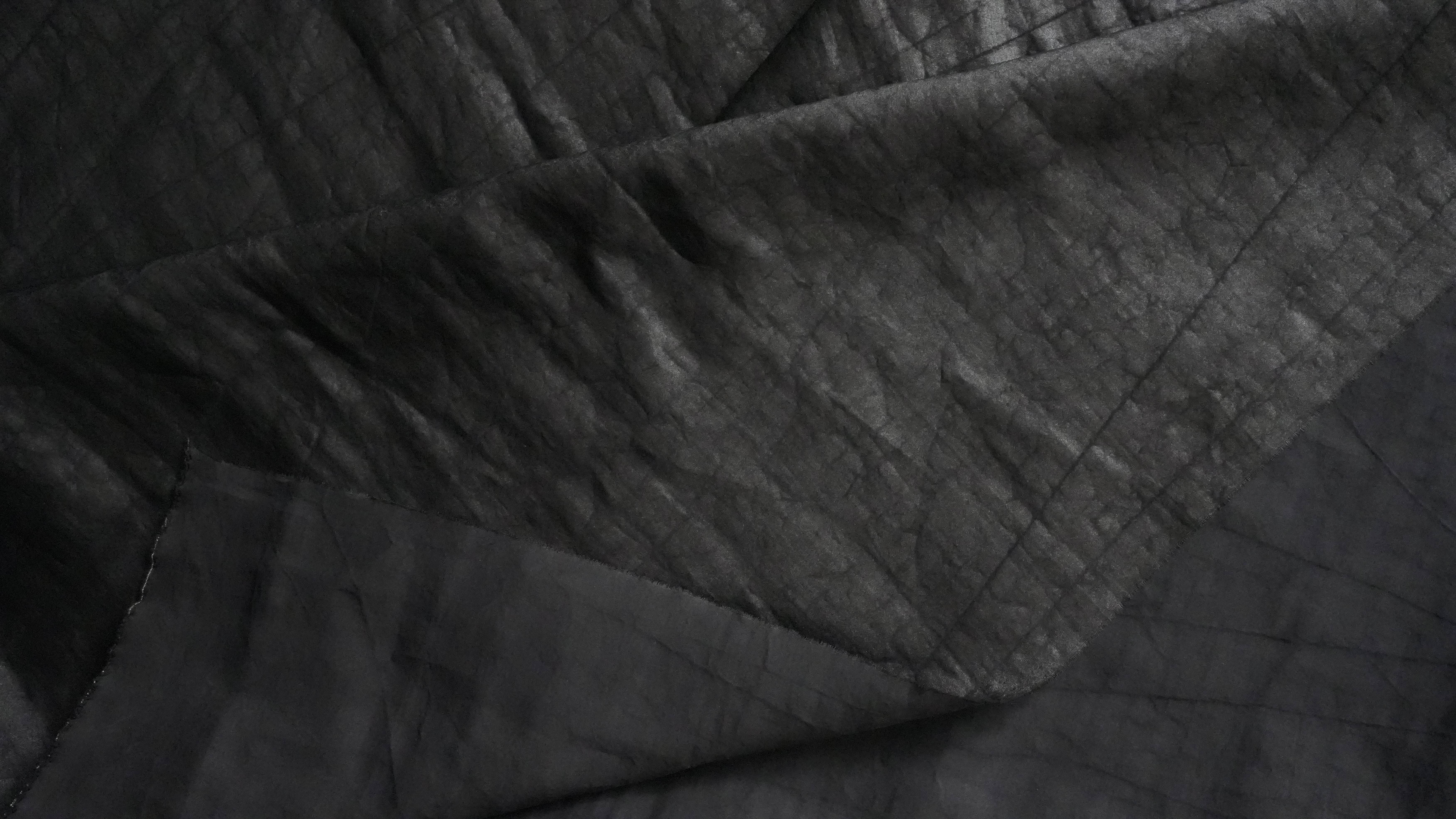 非遗传承人系列 黑色龟裂纹香云纱 幅宽110