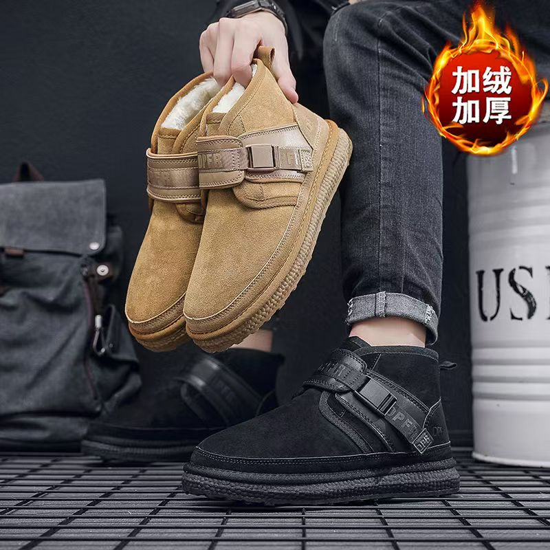 雪地靴耐磨时尚雪地靴冬季时尚高帮鞋子面包鞋潮流短靴大棉