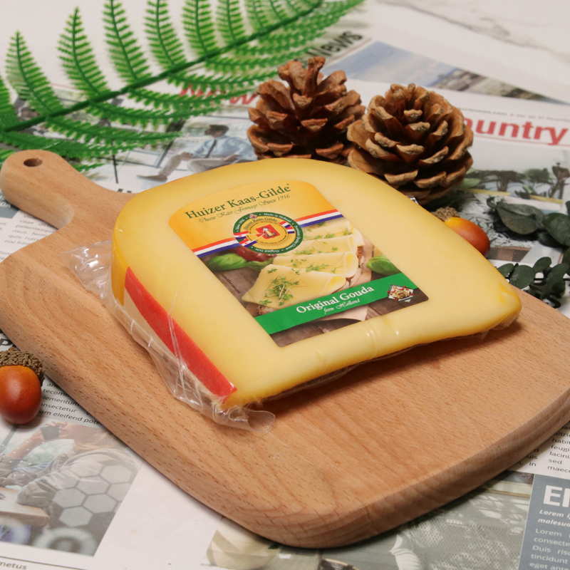 惠责卡斯高达4周成熟奶酪225g芝士高钙Huizerkaas荷兰原装进口