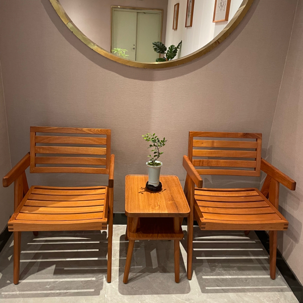 【顾莱柚木】缅甸柚木昌迪加尔椅子单张 553*527*800