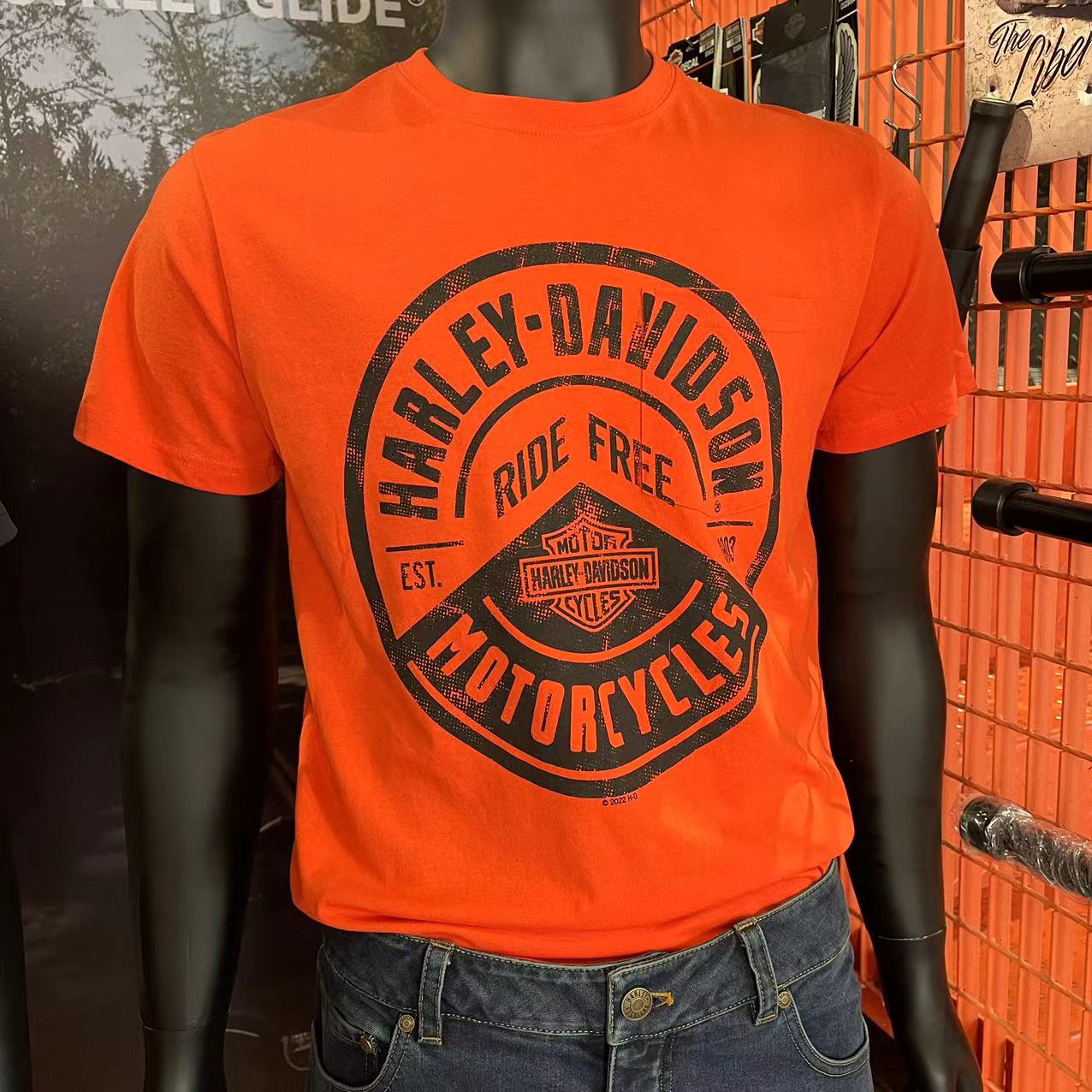 Harley Davidson/哈雷戴维森哈雷大连城市短袖T恤机车T恤