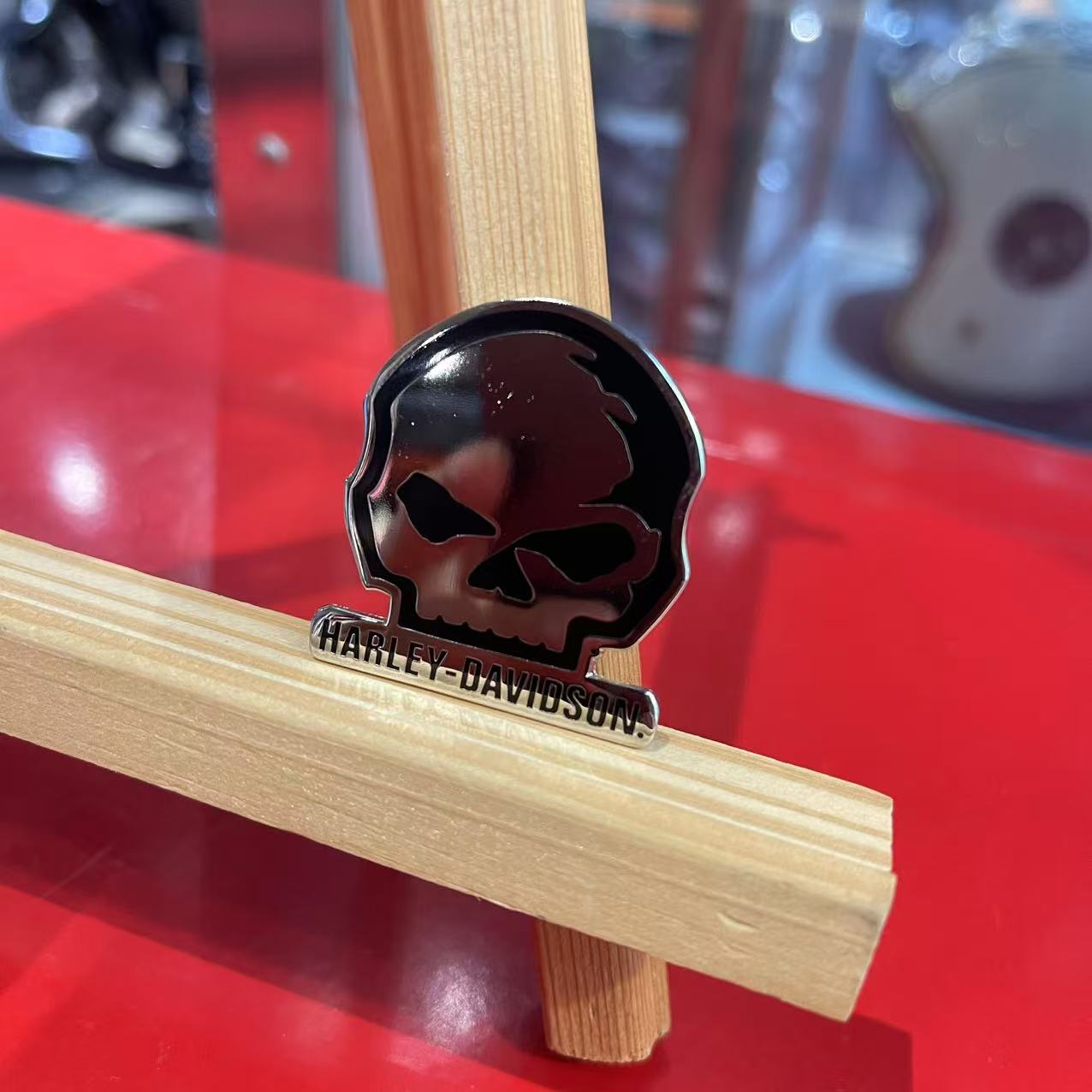 Harley Davidson/哈雷戴维森哈雷骷髅头徽章胸针PIN