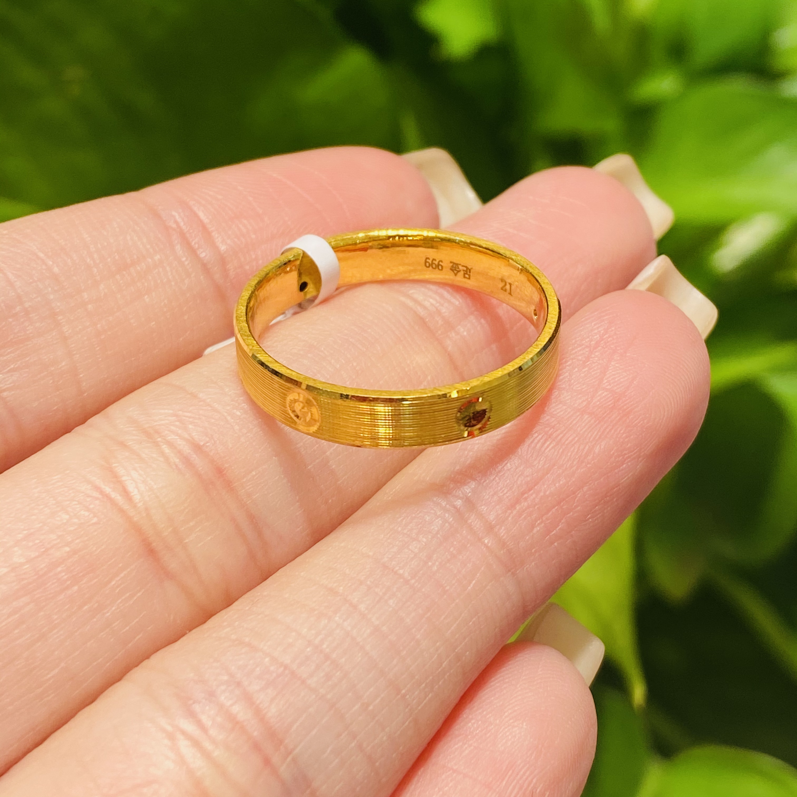 【陆陆专享】足金戒指  19#精致5G卡家戒指 1.5