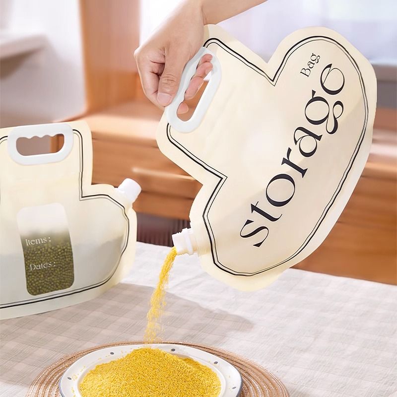 五谷杂粮袋密封收纳保鲜分装袋子手提透明大米防虫防潮大容量