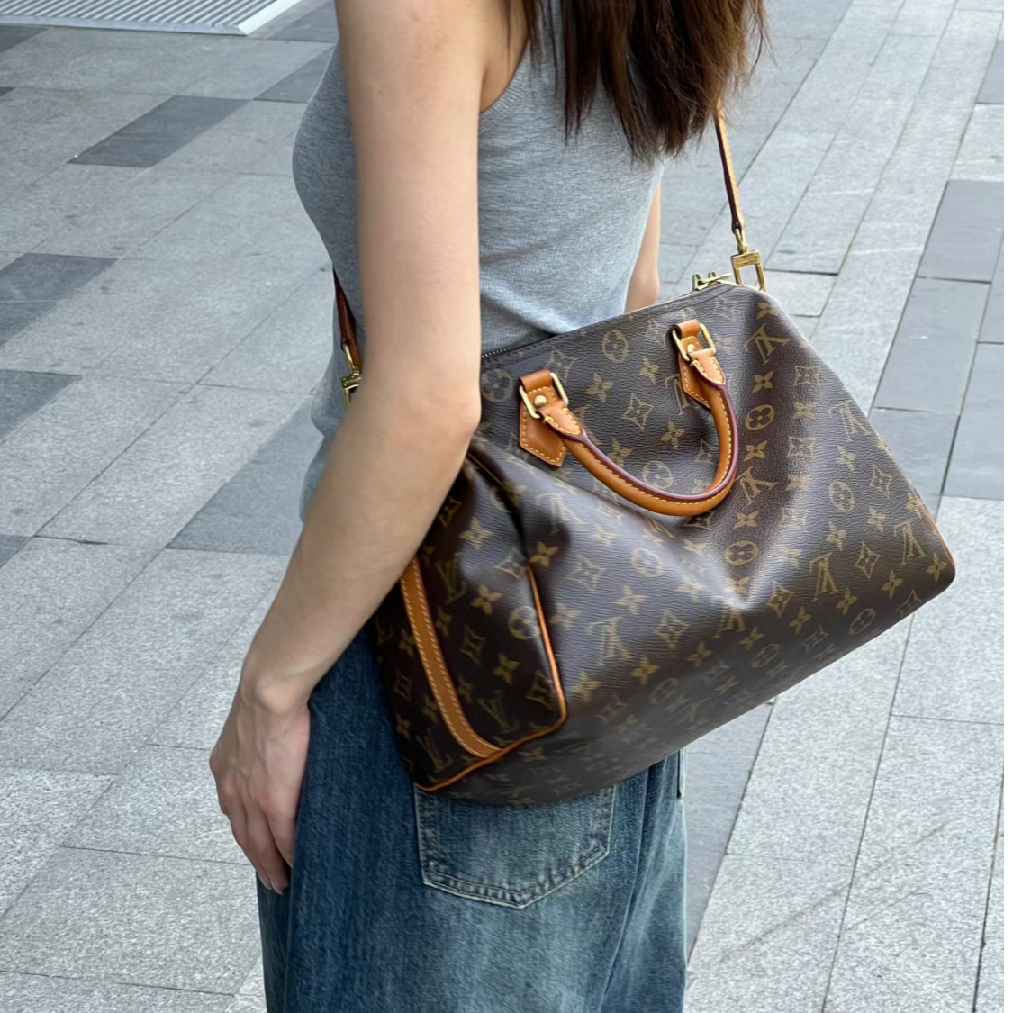 修复品 LouisVuitton/路易威登哇塞思思/sp30/肩带款