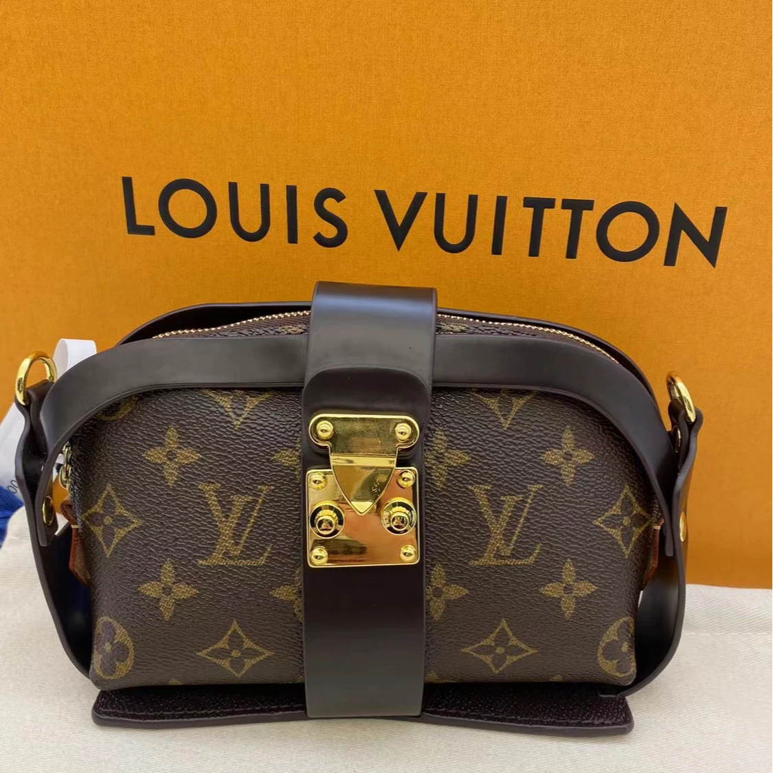 修复品 LouisVuitton/路易威登哇塞/贝壳盒子/时尚盒子包