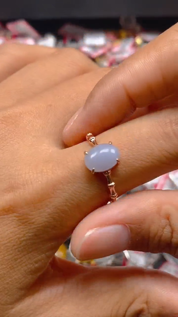 【闪购商品】翡翠戒指银S925镶嵌0480963048