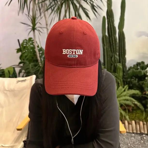 【2023秋冬新款BOSTON棒球帽】定制加大大头棒球帽子男女百搭显脸