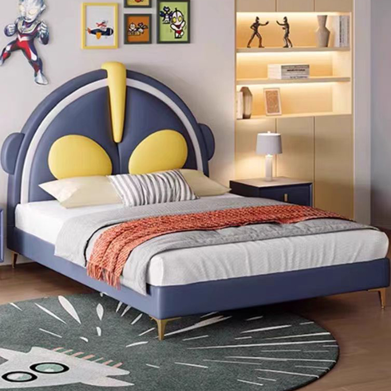 奥特曼儿童床男孩床真皮简约单人床现代简约网红男童床卧室卡通床