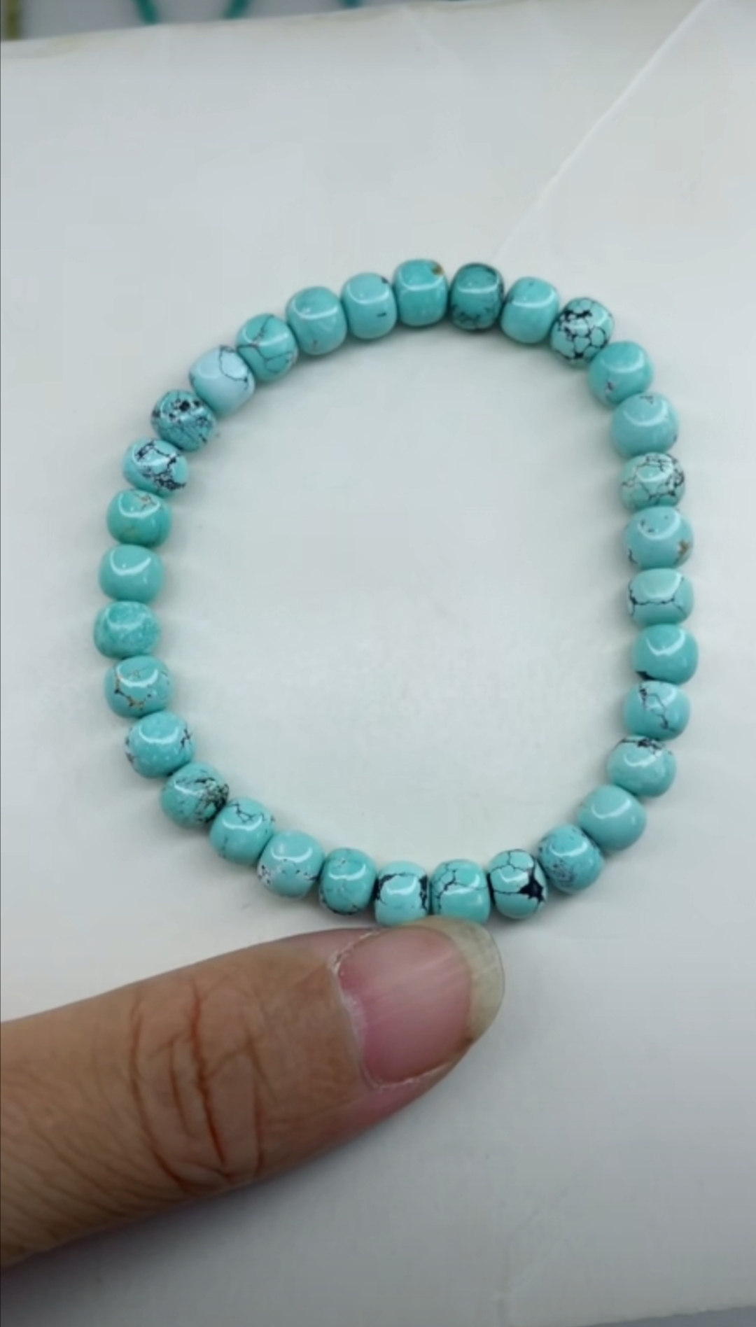天然原矿绿松石手串