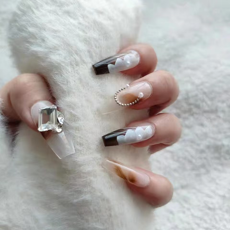 纯手工中长款穿戴甲{直播间选款}