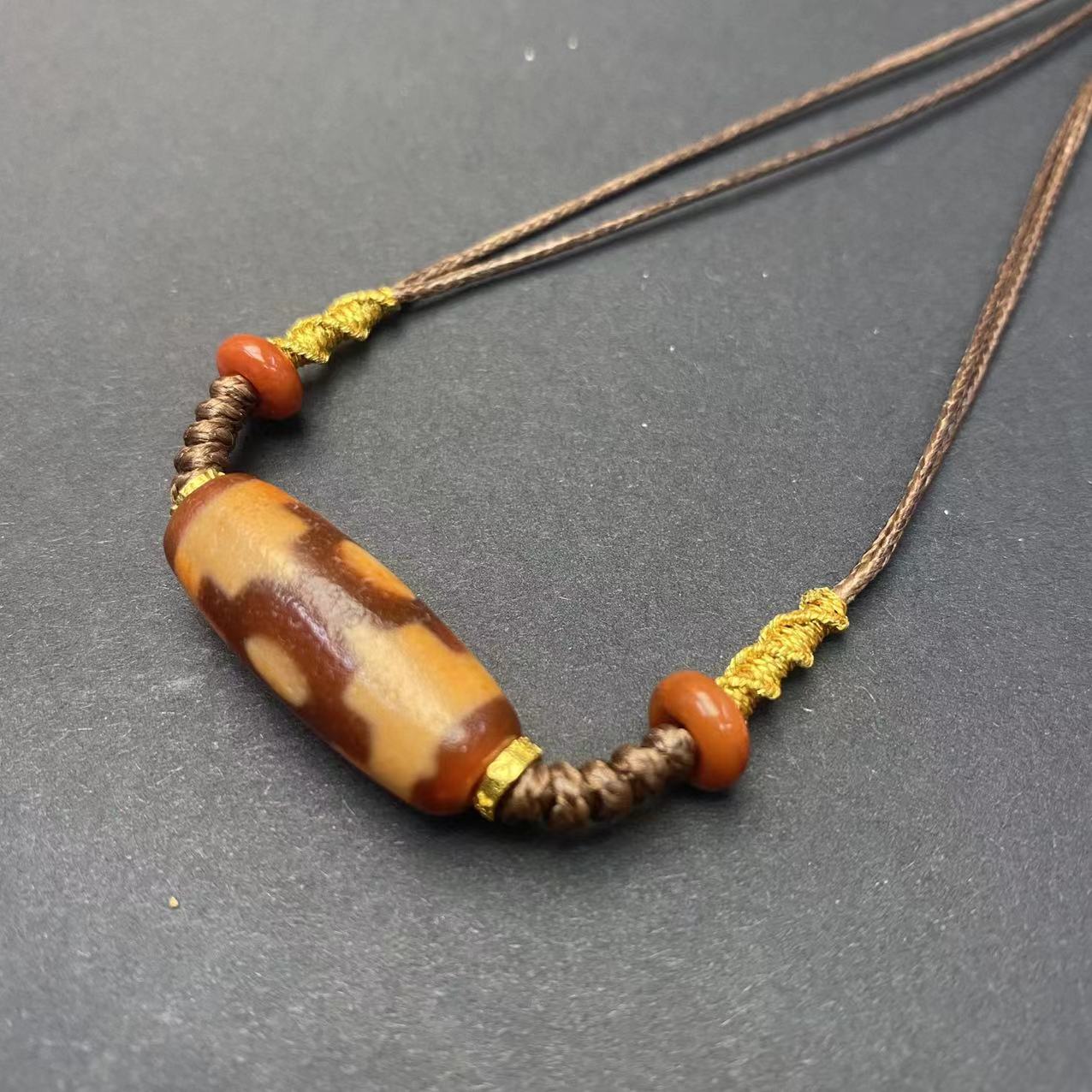 壹加安其 | 金蟾坛城三眼玛瑙锁骨链多样性发一件