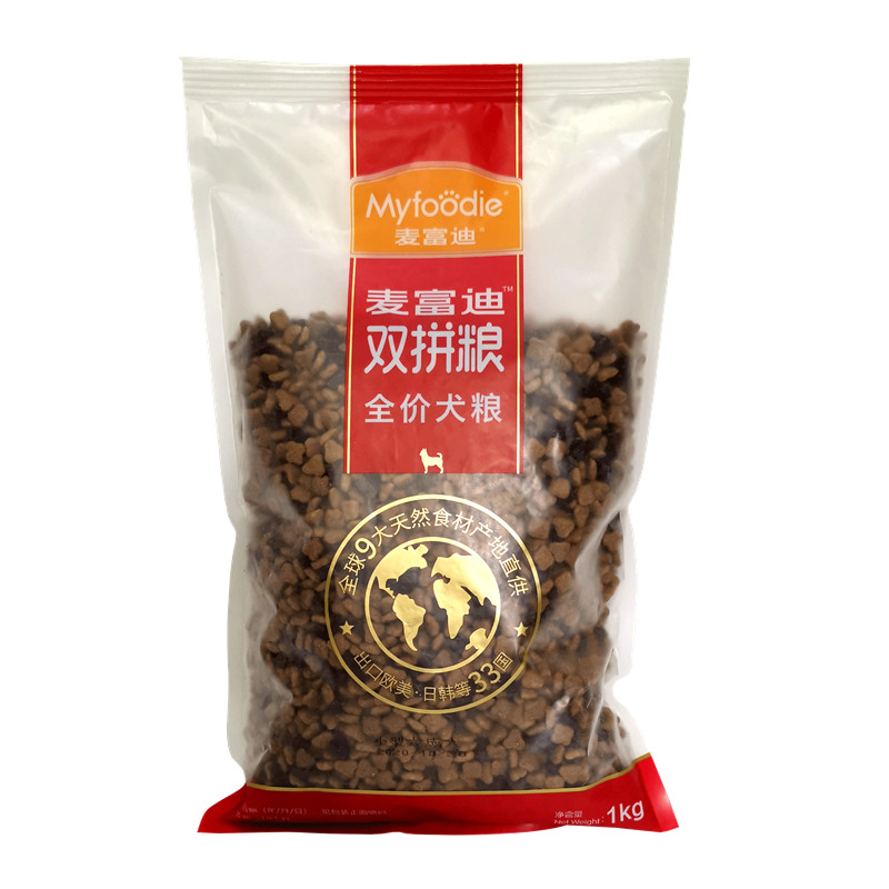 【小扬哥推荐】牛肉双拼粮1kg小中大型成犬狗粮金毛萨摩耶通用型2