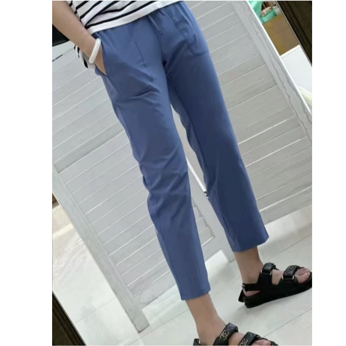 全新未使用 lululemon/露露乐蒙 PULL-ON MR TAPE-L CROP23 0994