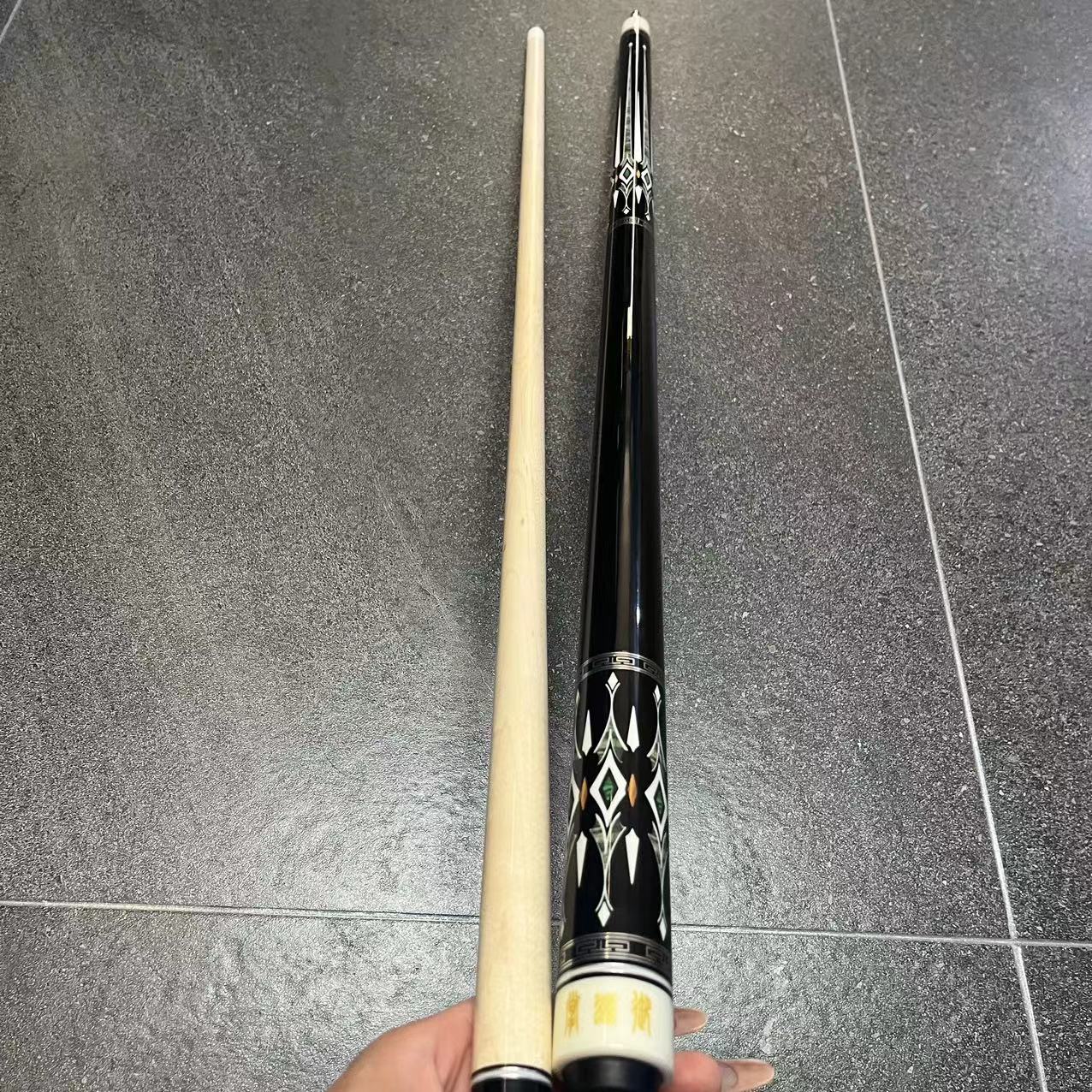 英迪安台球器材掌御球杆 高级水标杆8号