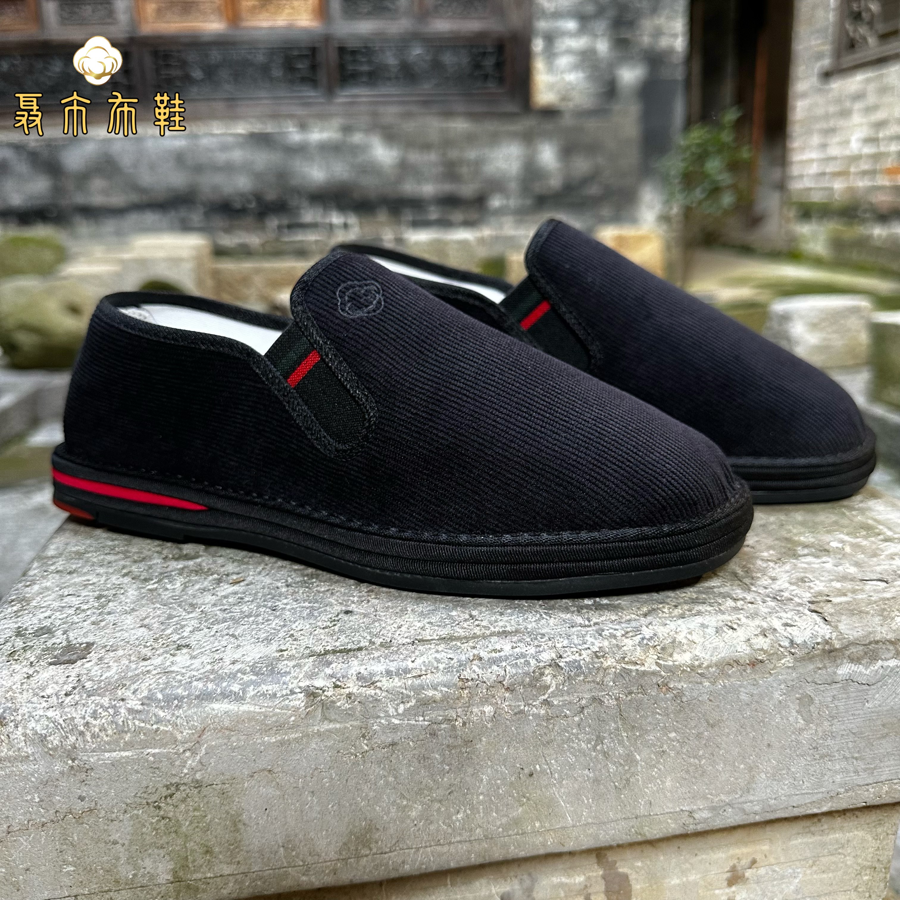 聂市布鞋 男款商务风手工布鞋防滑耐磨 防臭透气 开车散步