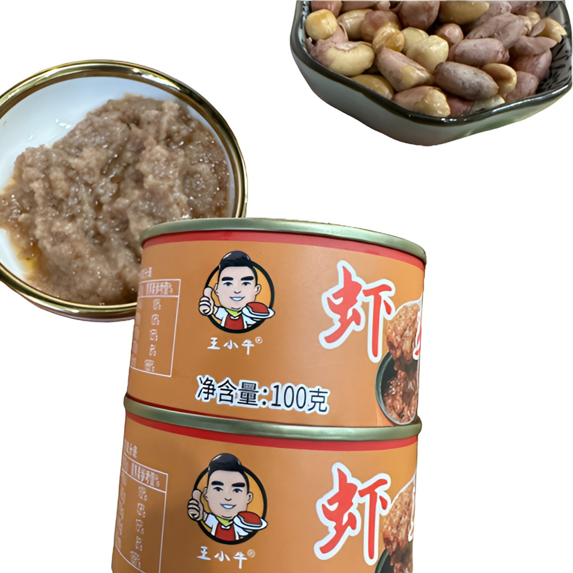 渤海湾即食发货虾酱100g*7罐鲅鱼圈美食辽宁名菜