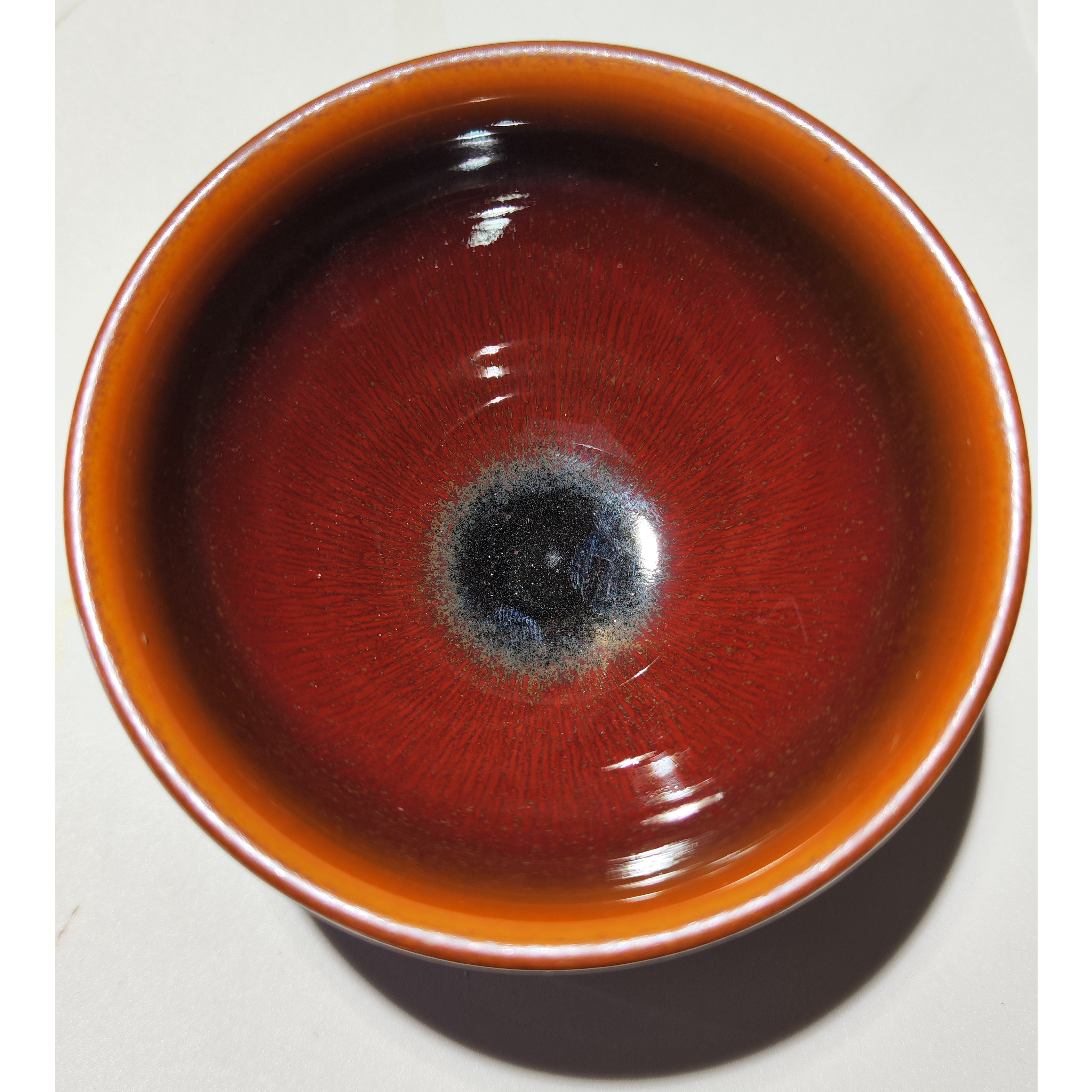 鸿运当头 六只组推荐 建窑建盏 柿红盏 喜庆感满满