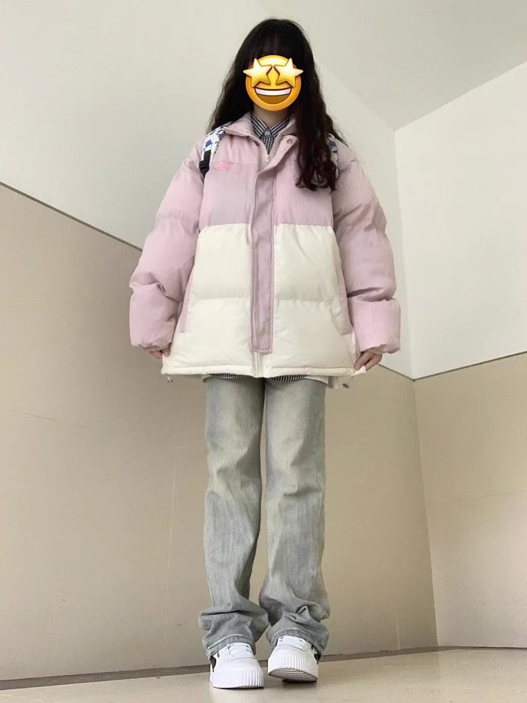 羽绒服服冬季新款韩版甜美风立领服女宽松百搭面包服加厚保暖外套