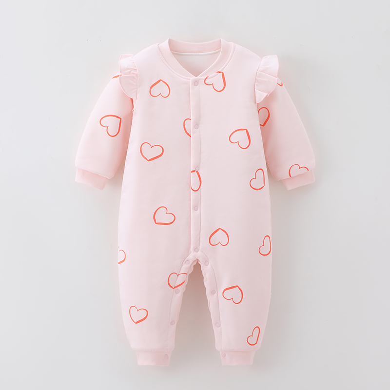 120g【女孩棉服合集】宝宝纯棉秋冬加厚棉服连体衣婴幼儿新款外出服