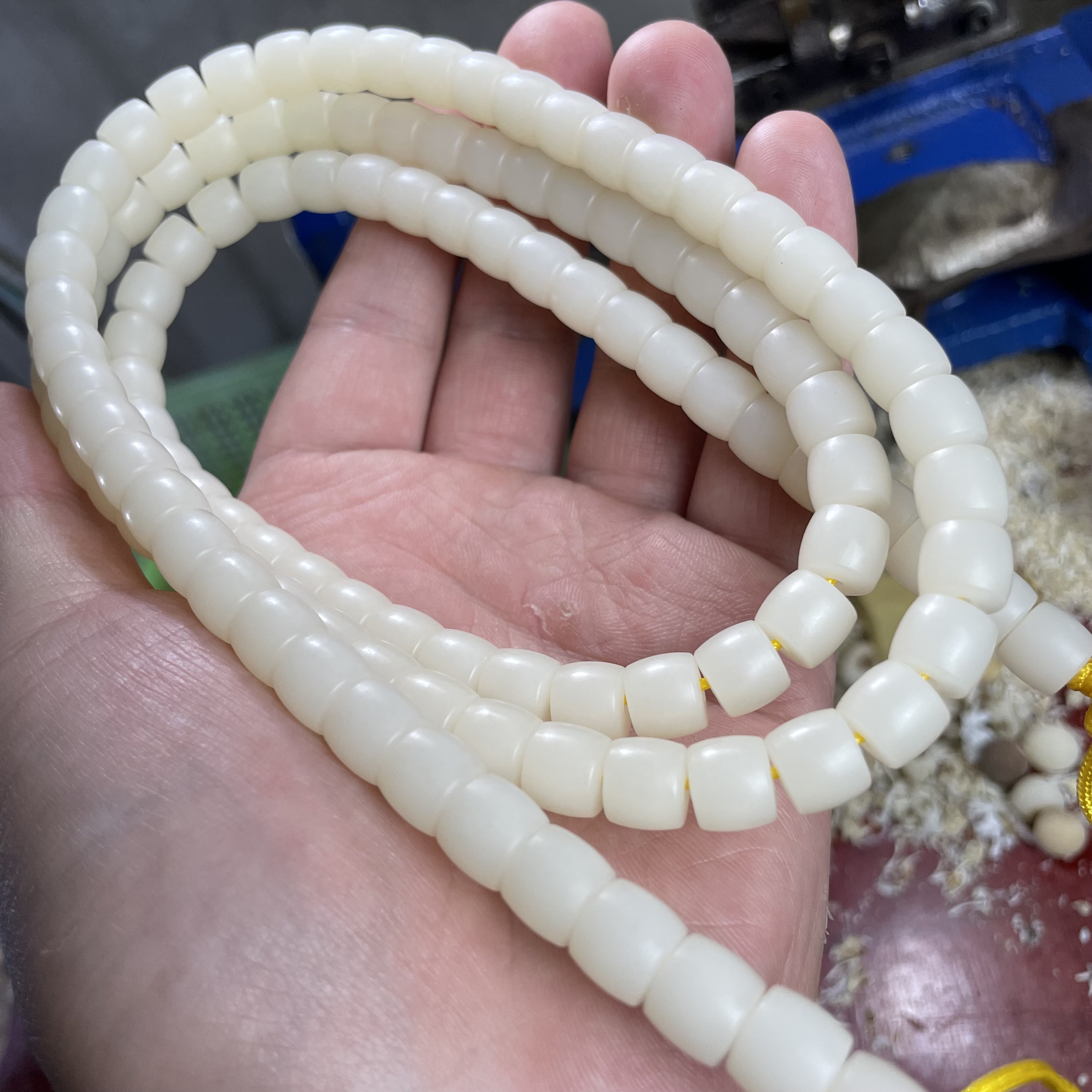 原生态干磨菩提根直切9✖️8长串114颗