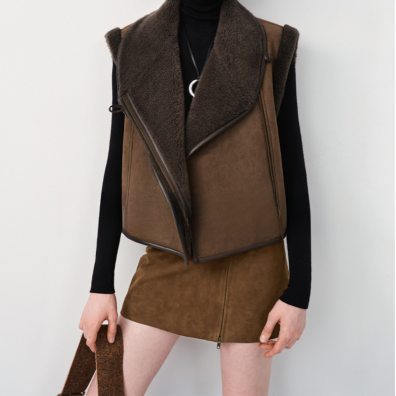 Seven7-高级感百搭羊羔毛马甲-Q1511