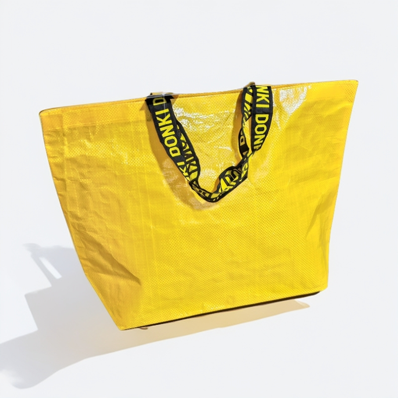 2个装 外贸日单大容量纯色防水环保购物袋超市单肩手提袋买菜包