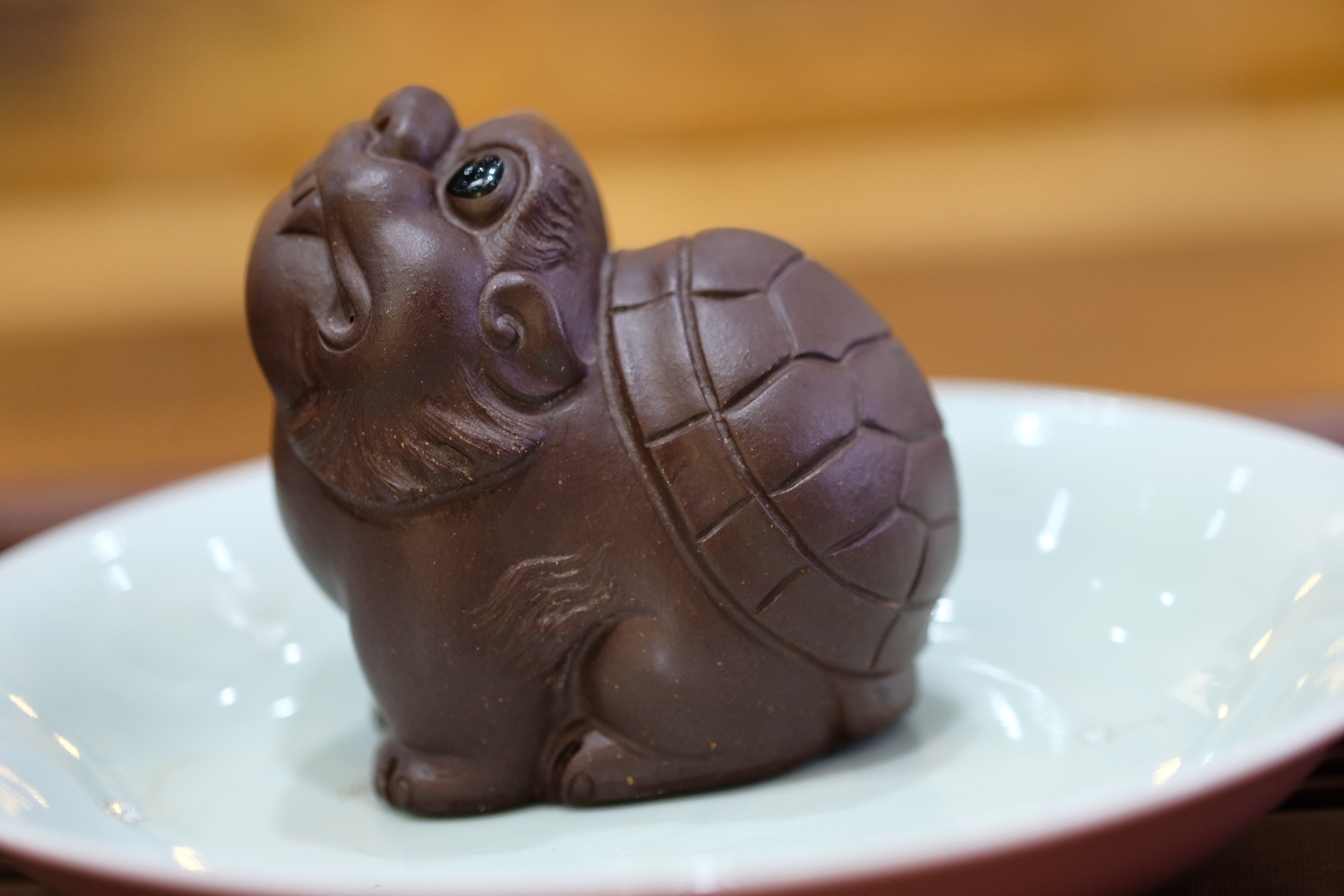 【望月龙龟】紫砂茶宠龙龟望月龙龟摆件茶宠