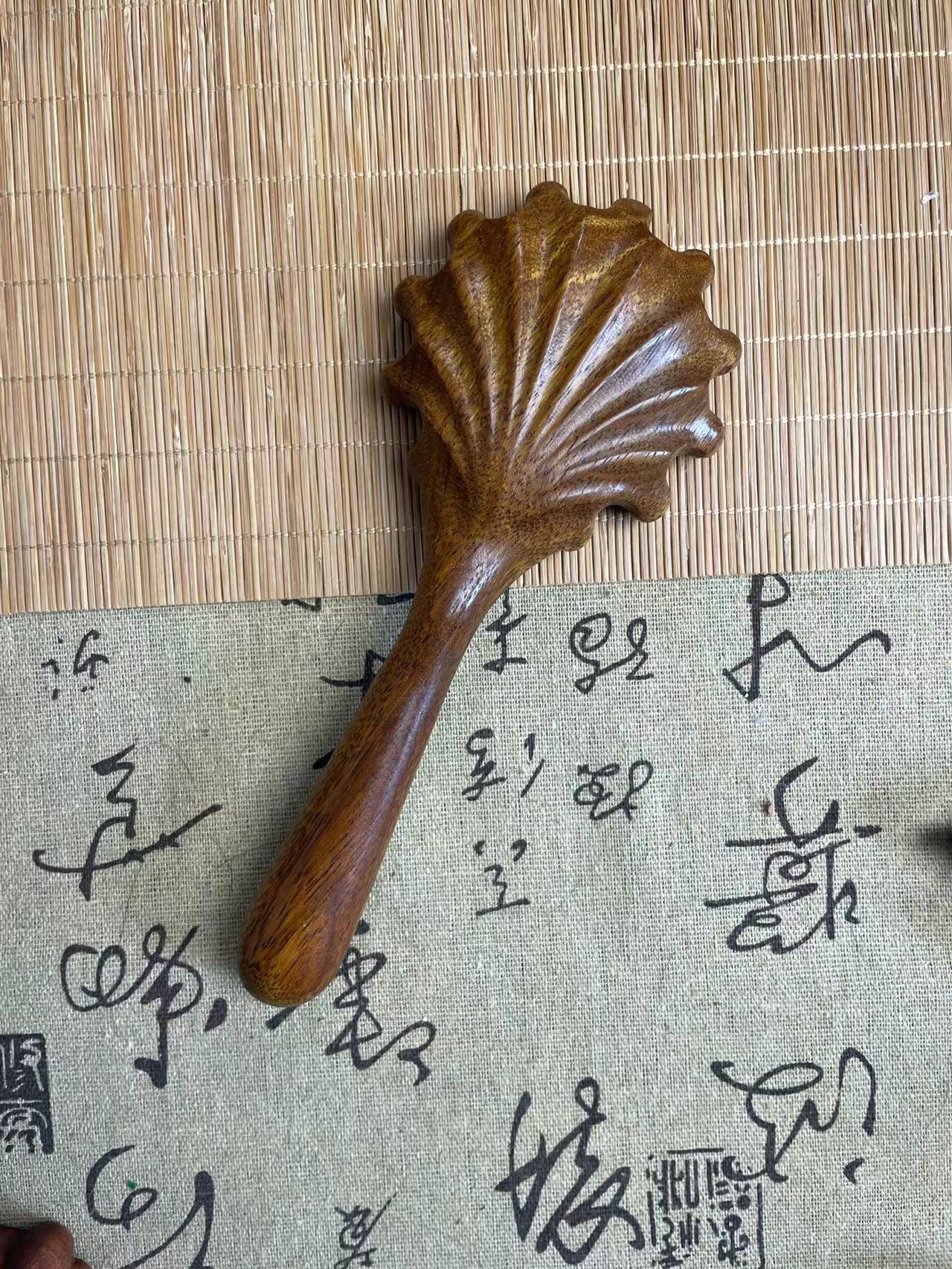 正品金丝檀按摩梳-大贝壳头部经络头疗按摩刮痧大齿