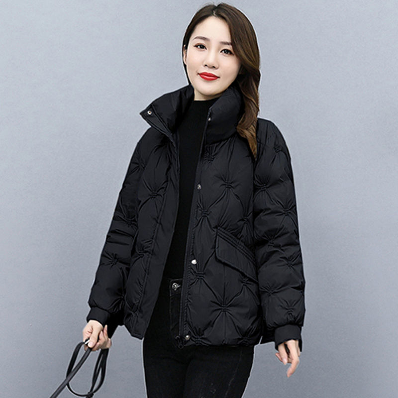 短款羽绒衣女2024年冬季新款羽绒羽绒服羽绒袄修身时尚休闲立领加