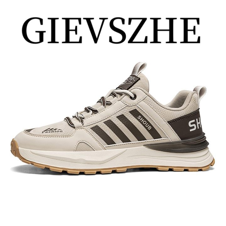 GIEVSZHE/纪诗哲男鞋高端轻奢新款厚底休闲时尚舒适阿甘运动潮鞋