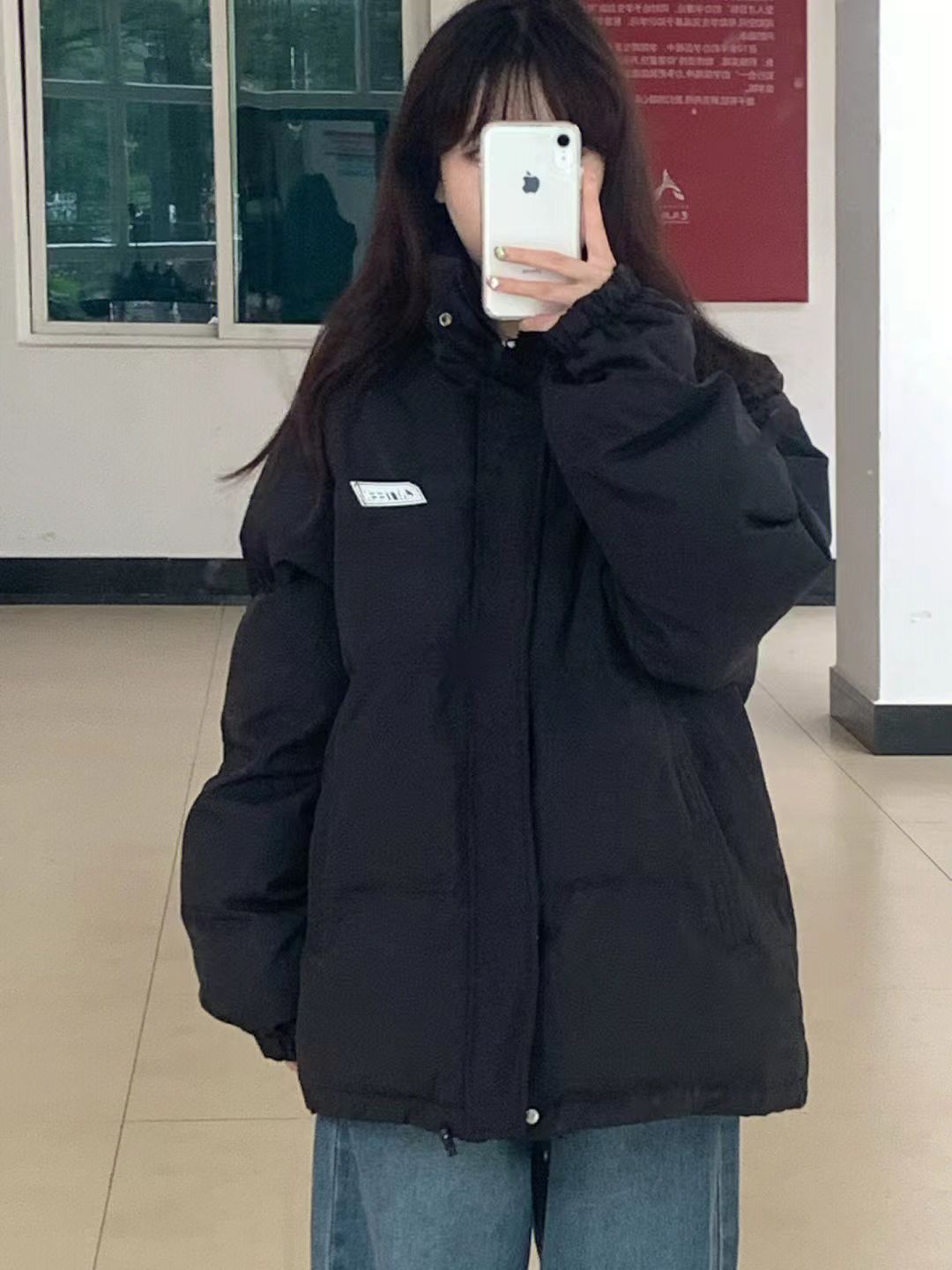 波司澄羽绒服立领棉服女潮ins学生面包服2023冬季新款韩版羽绒棉