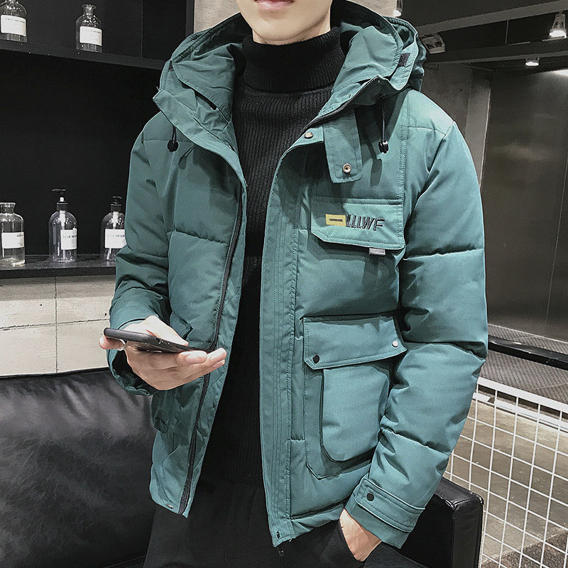 波司澄羽绒服工装棉服男士加厚连帽棉衣冬季韩版外套冬装ins潮牌