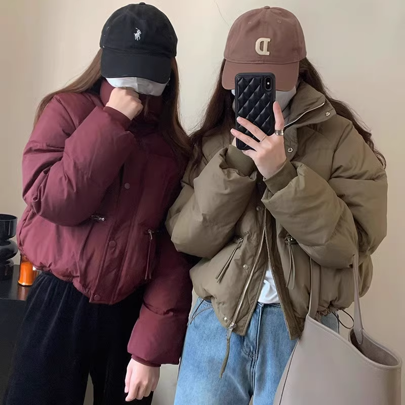 波司澄羽绒服2023冬季新款韩版羽绒棉服女短款立领小个子加厚时尚