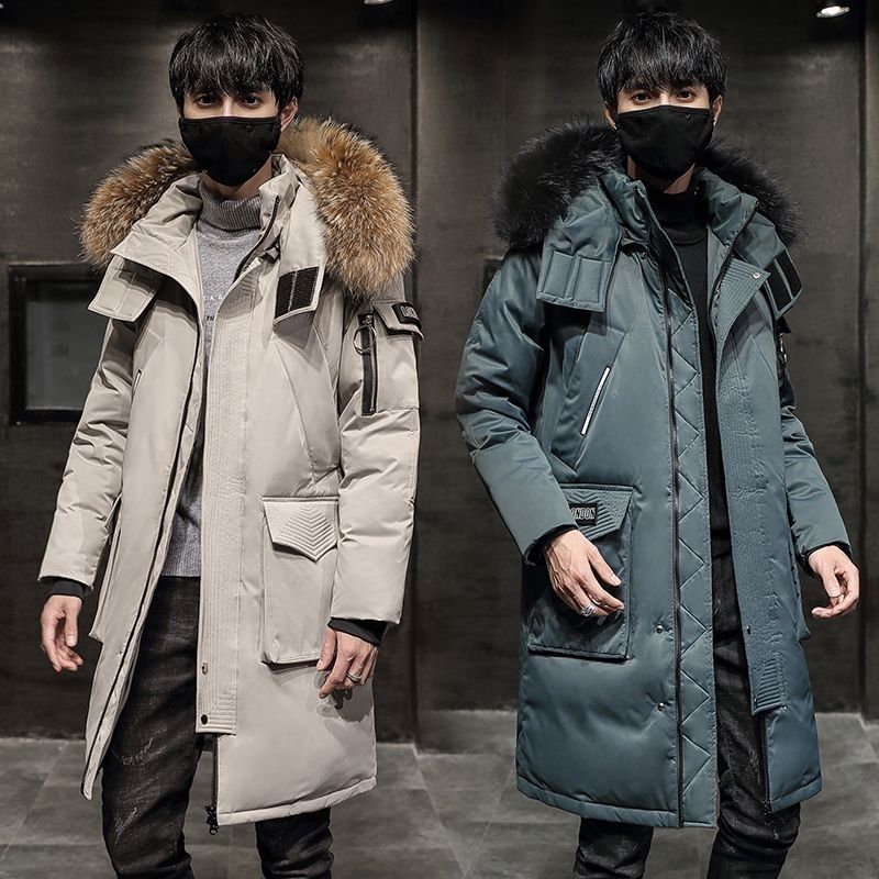 波司澄羽绒服羽绒服男士中长款2023冬季新款连帽加厚到膝潮流韩版