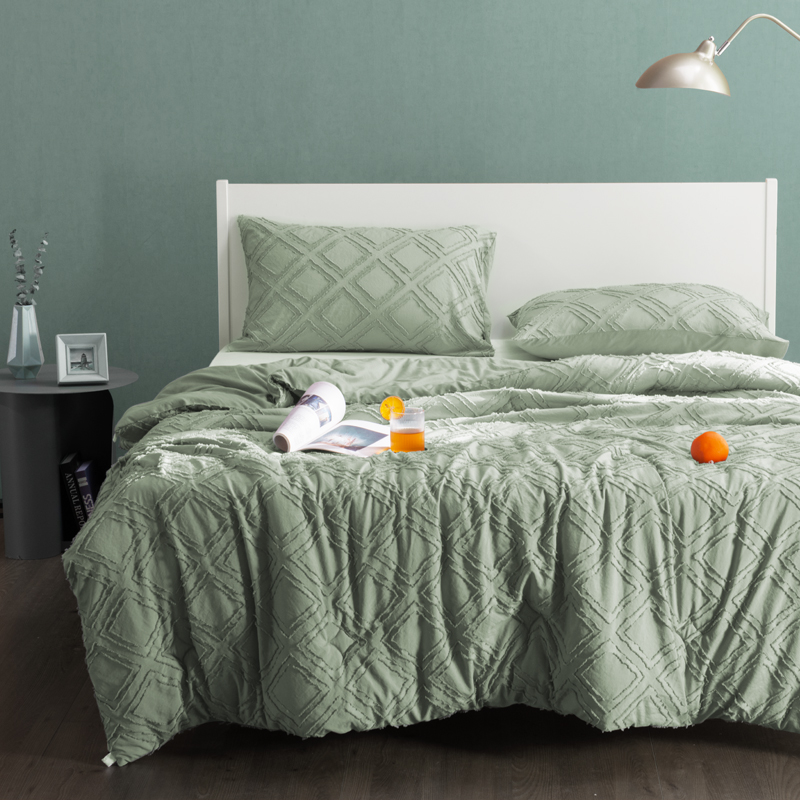 【剪花春秋被三件套】多喜爱尺寸200*230cm立体剪花轻奢春秋磨绒ZB