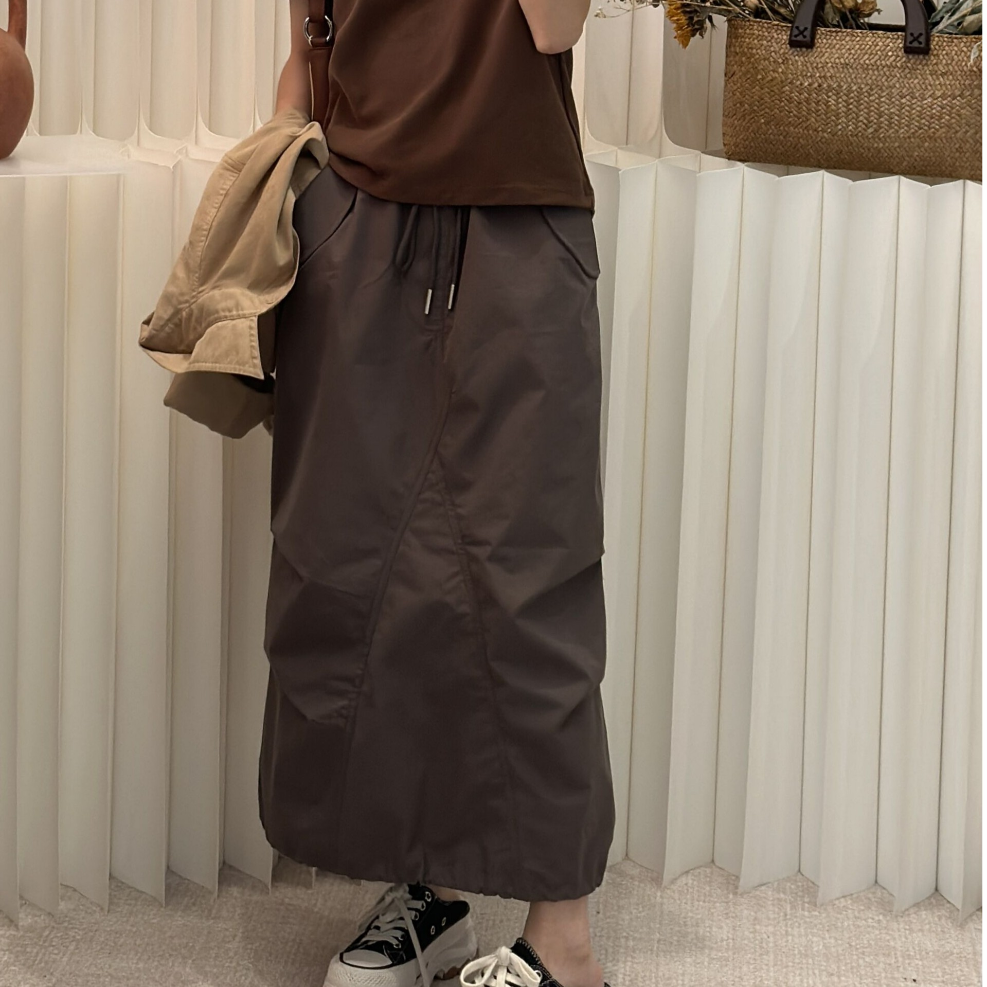 【吐血清仓】小个子美拉德复古中长裙半身裙显瘦伞兵裙工装裙